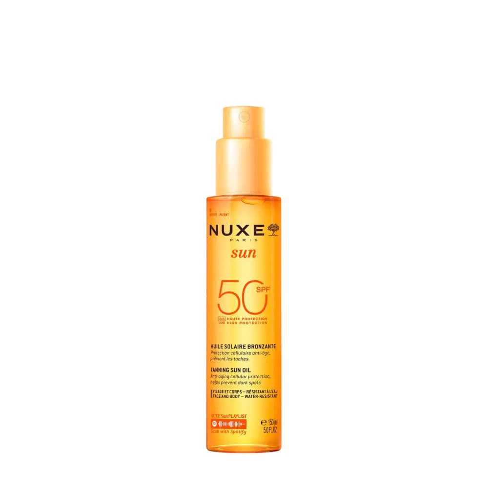 Huile Solaire Bronzante Haute Protection SPF50 visage et corps